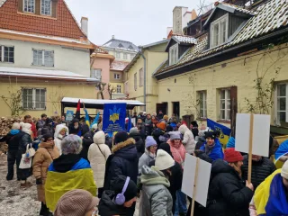 Ukrainian march in Tallinn