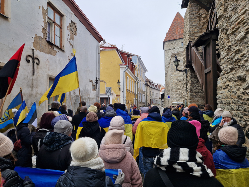 Ukrainian march in Tallinn