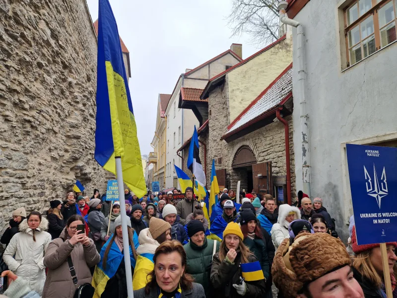 Ukrainian march in Tallinn