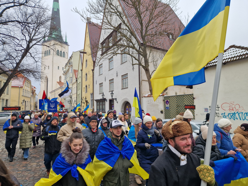 Ukrainian march in Tallinn