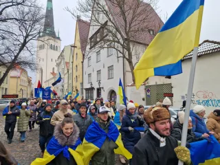 Ukrainian march in Tallinn