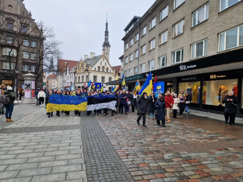 Ukrainian march in Tallinn
