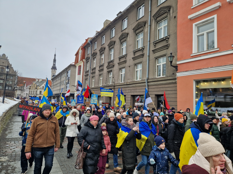 Ukrainian march in Tallinn