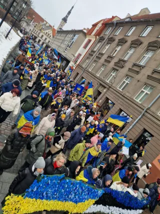 Ukrainian march in Tallinn
