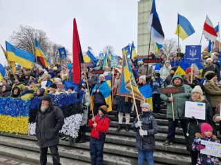 Ukrainian march in Tallinn