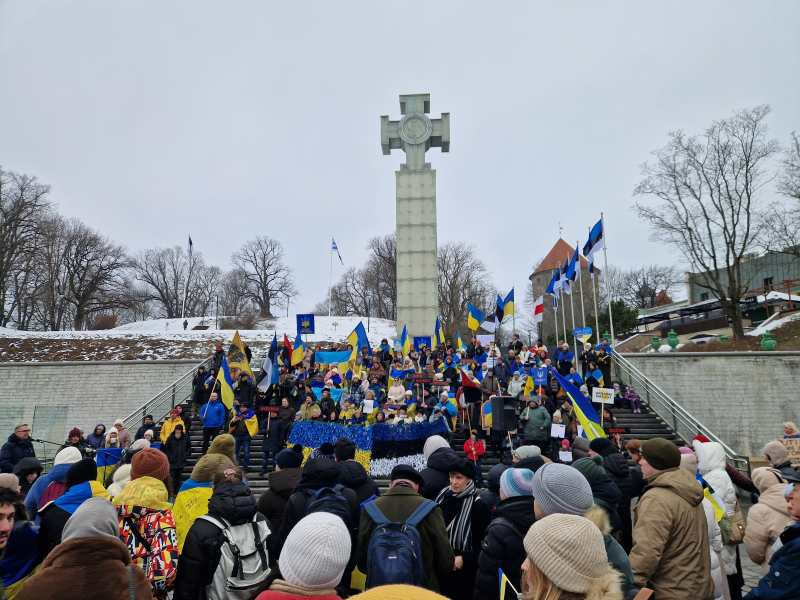 Ukrainian march in Tallinn
