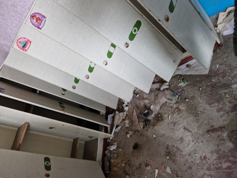 Ukraine kindergarten bombed down by russians