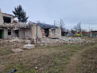 Ukraine kindergarten bombed down by russians