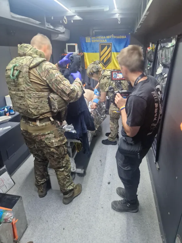 Underground hospital on Ukraine frontline