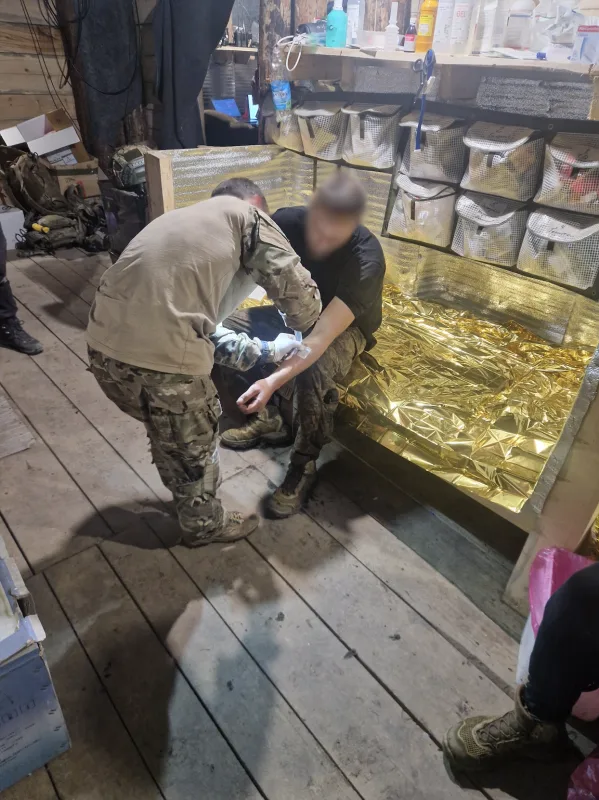 Underground hospital on Ukraine frontline