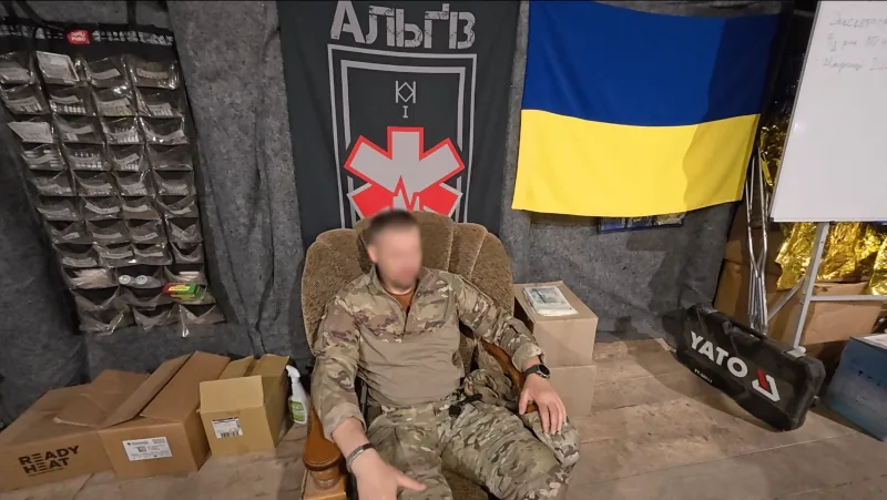 Underground hospital on Ukraine frontline