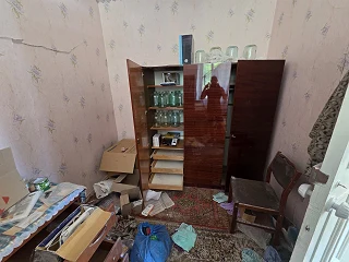 Destroyed house in Dnipro