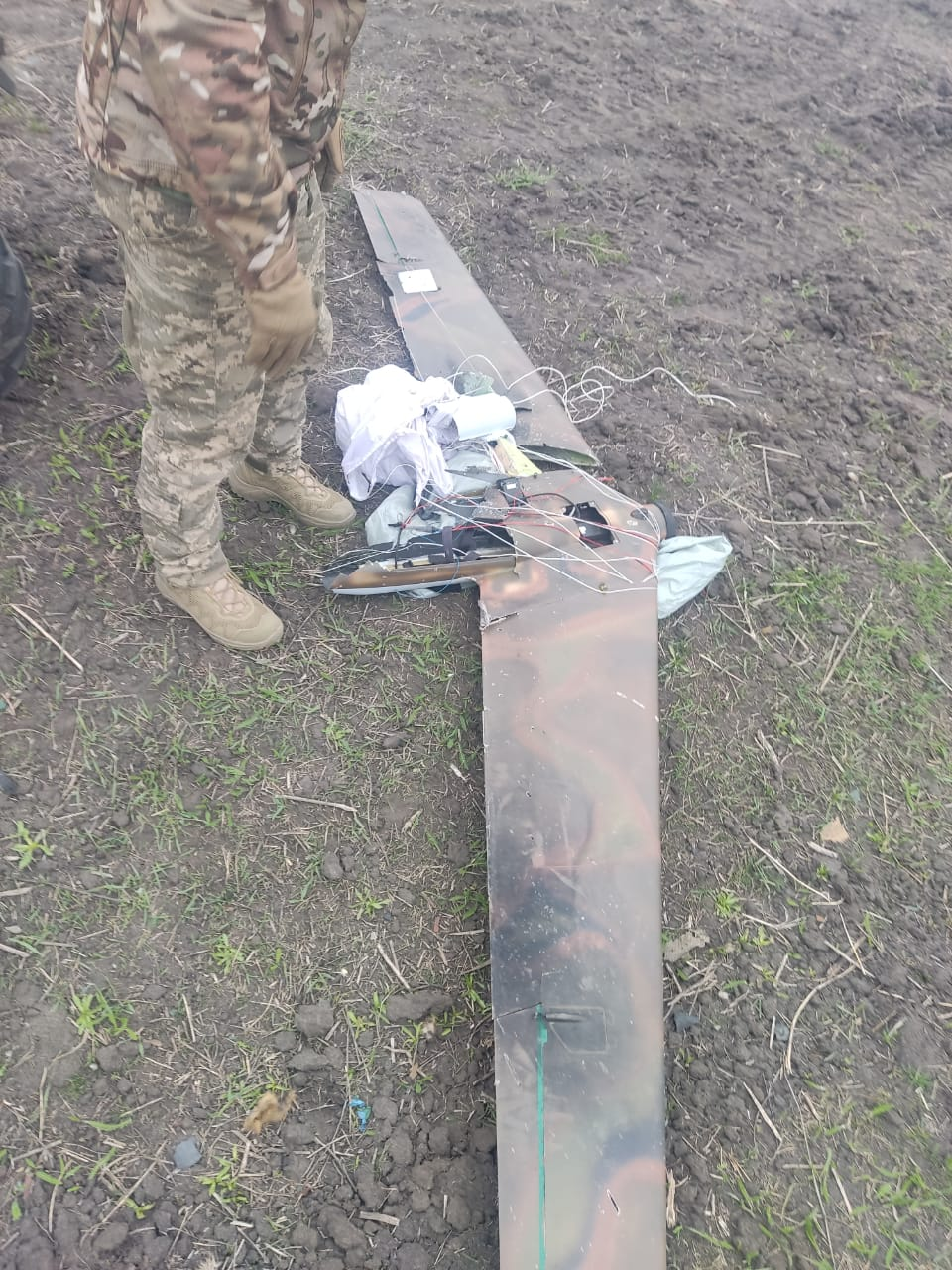 Ukraine troops shoot down russian drone