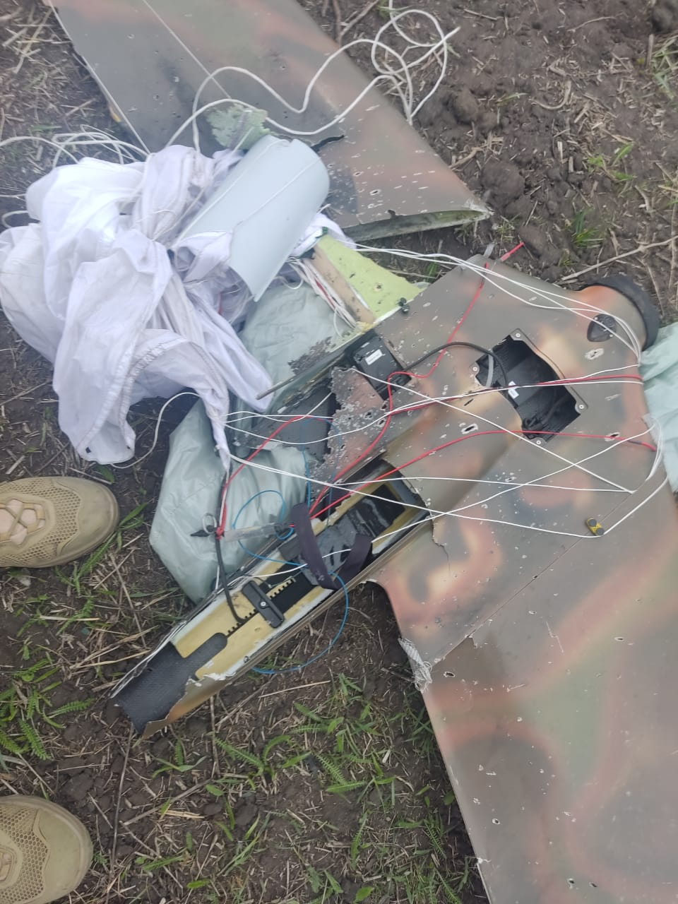 Ukraine troops shoot down russian drone